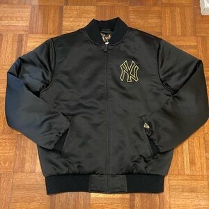 NWT - Mens - L - New Era - Black & Gold - NY Bomber Jacket